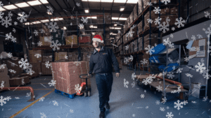 efficient same day courier helps a retail warehouse during the christmas rush